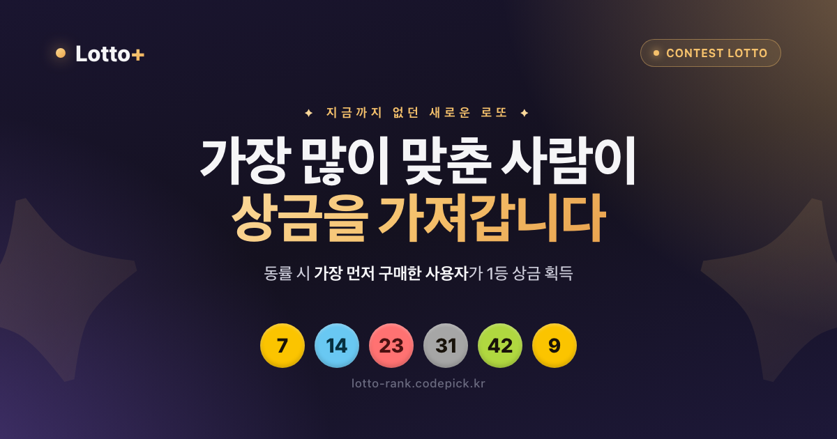 추첨·당첨 게이미피케이션