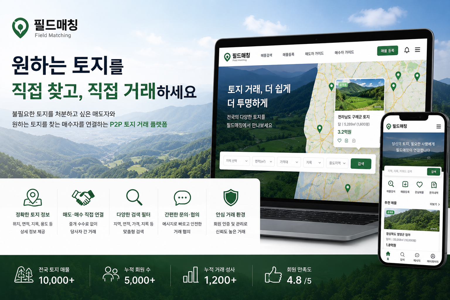 부동산 매도·매수자 연결 매칭 플랫폼 — 필드매칭